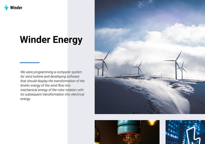 Winder Energy wind farm turbine optimisation platform